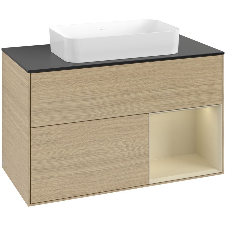 Wastafelonderkast Finion 1000x603x501mm Oak Veneer F662HJPC