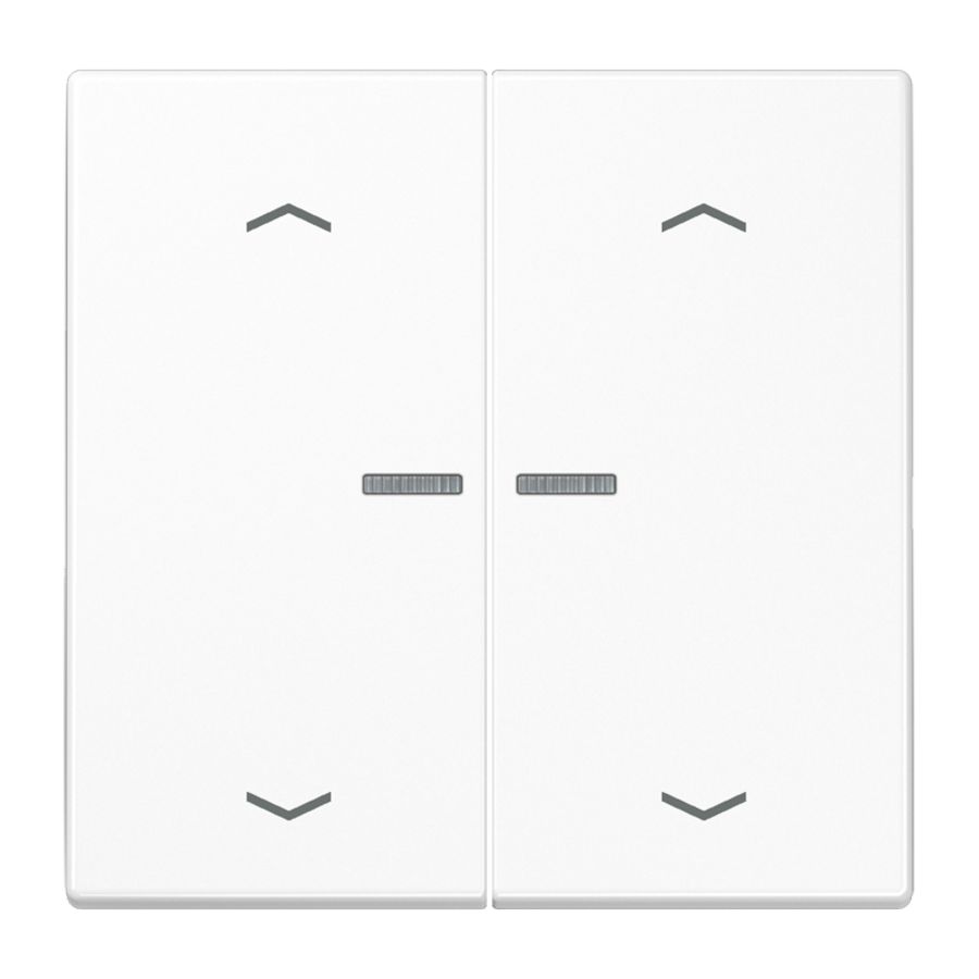Stuurafdekking LS 2voudig alpinwit pijl HOME