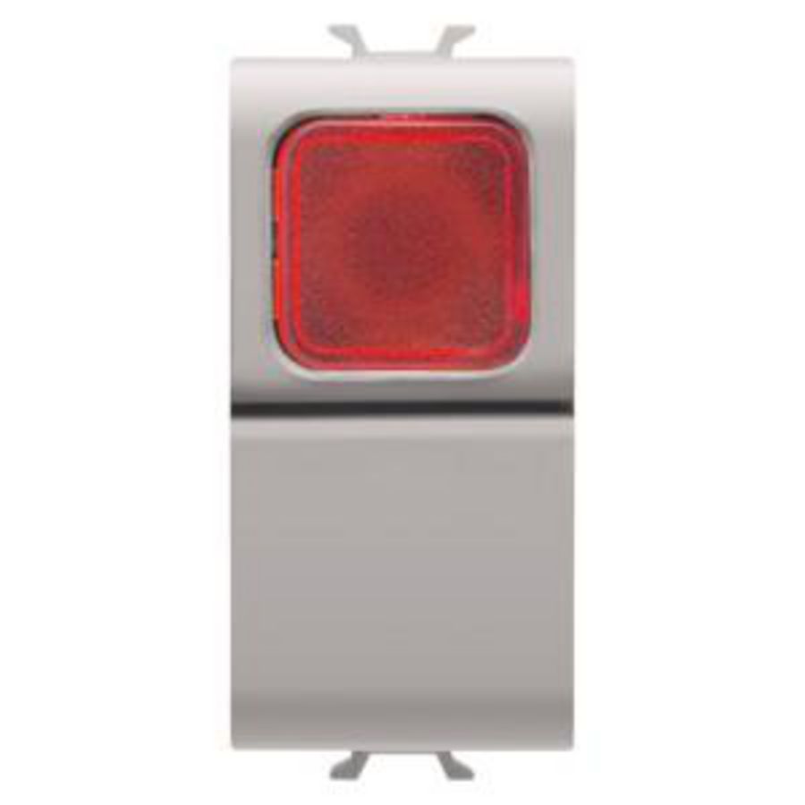 PUSH-BUTTON 1P 250V ac-NO 16A-RED DIFFUSER-1 MODULE- VVE=12