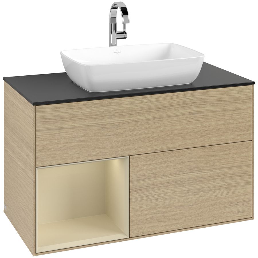 Wastafelonderkast Finion 1000x603x501mm Oak Veneer F772HJPC