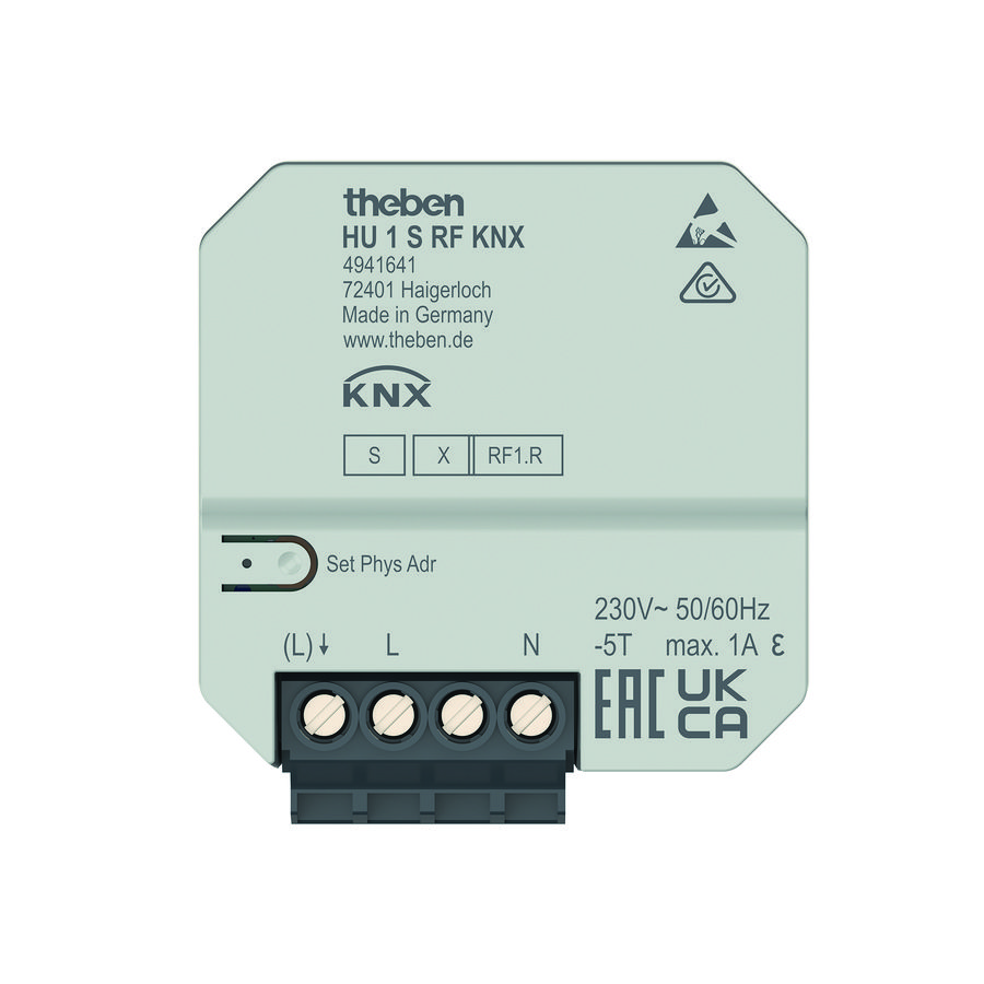 1-voudige RF verwarmingsacto, inbouw KNX