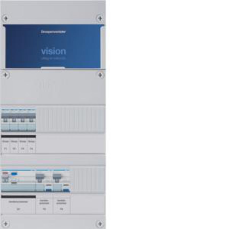 Groepenkast 6-groepen-uitbreidingsverdeler ALS 30mA/HACO/direct 3-F