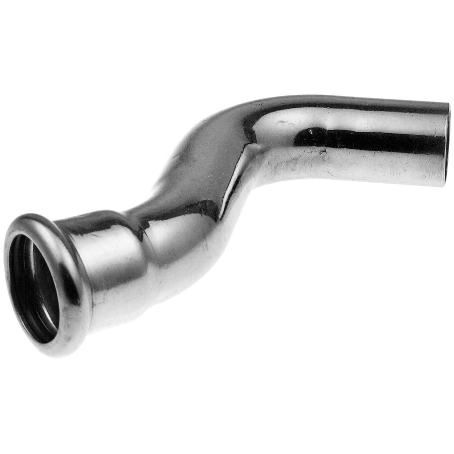 Passeerbocht XPress CU verchroomd 15x15mm spie-eind 7086C VVE=5