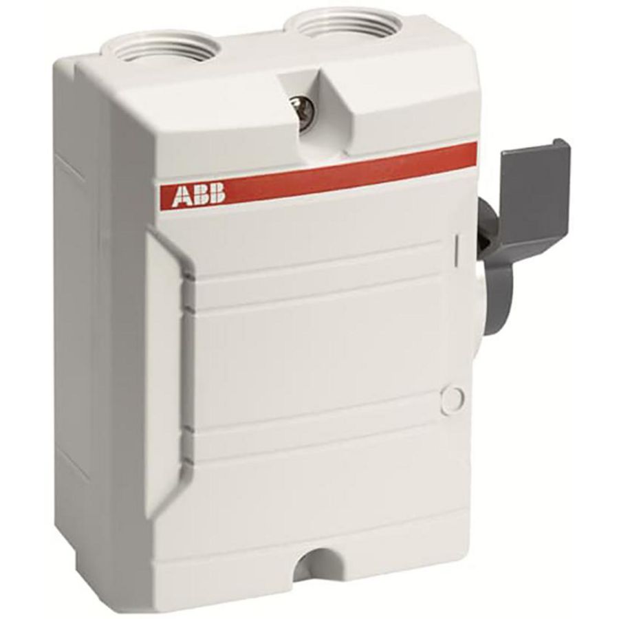 Werkschakelaar 2P 40A 2P wit kabelinvoer 2xM32/2xM32+1