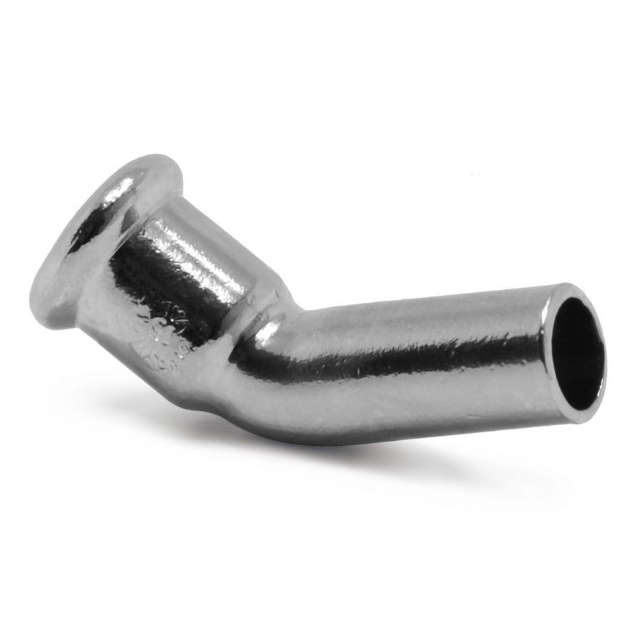 Insteekbocht 45° XPress CU verchroomd 12x spie 12mm 7040C VVE=10