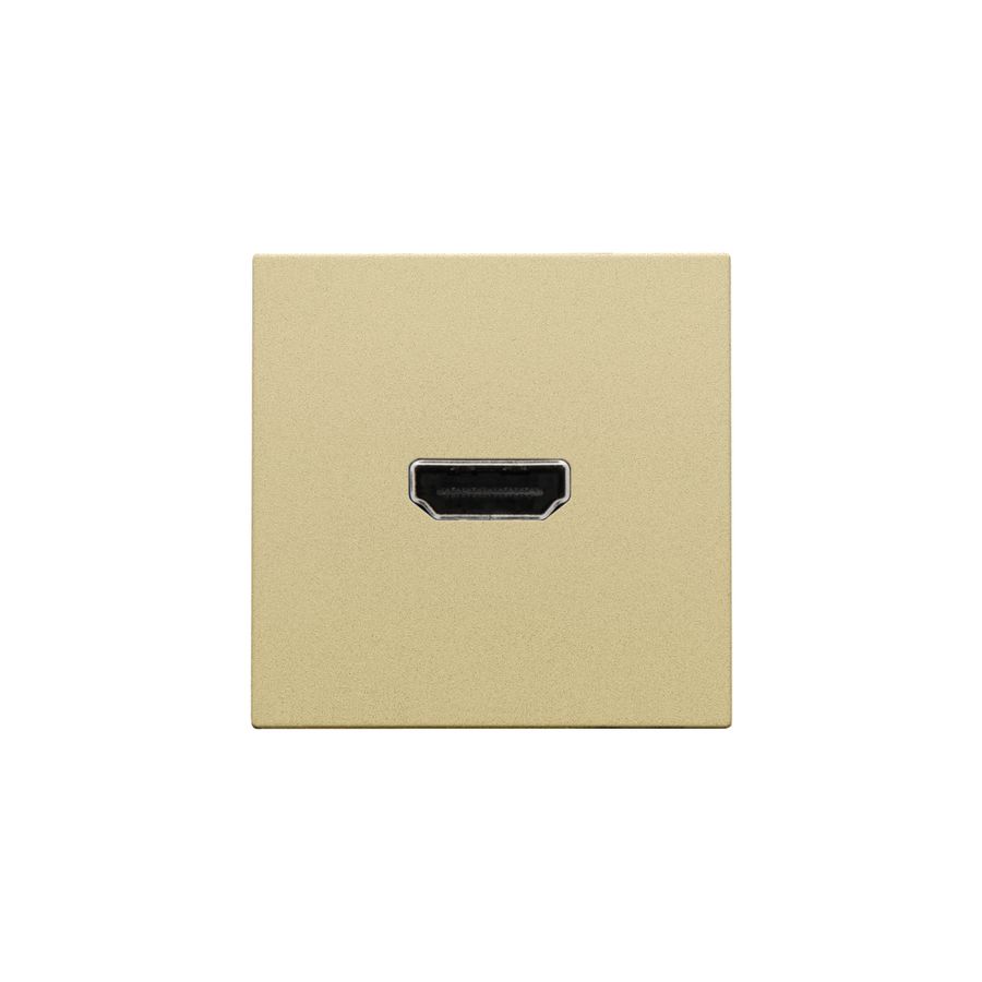 Afwerkingsset met HDMI-naar-HDMI-aansl. gold coated