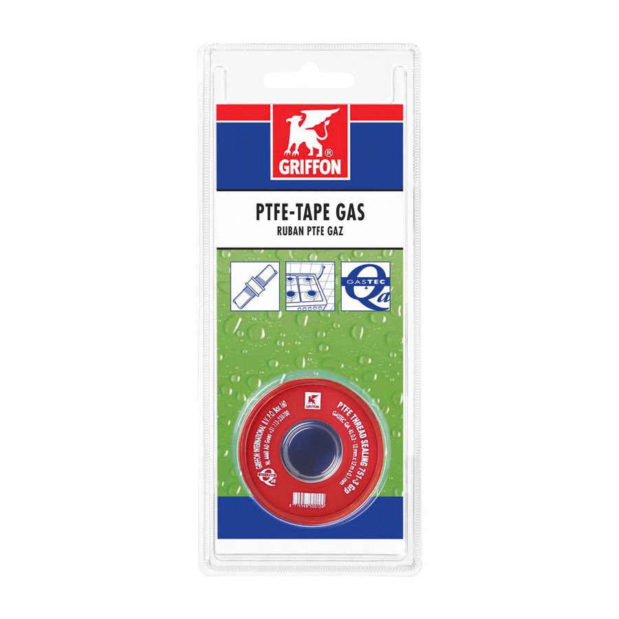 Tape PTFE gas 12mm x 0,10mm rol 12m VVE=6