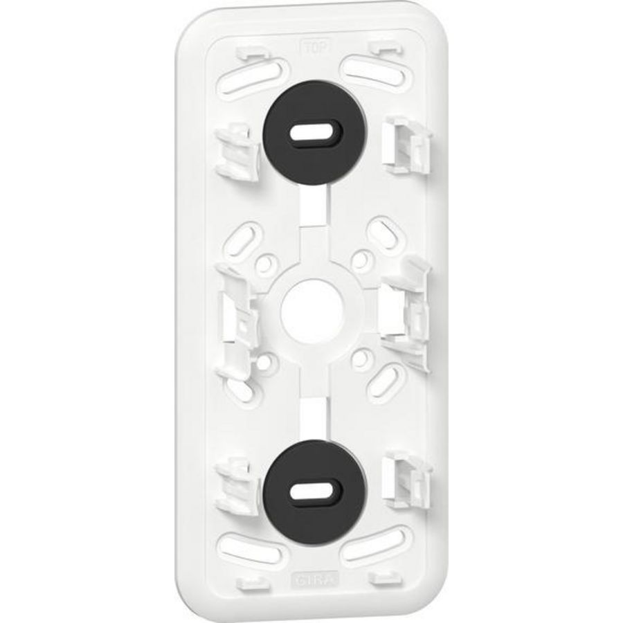 montageplaat 3-voudig K/P25 3-voudig wandcontactdoos met randaarde Opbouw zuiver wit