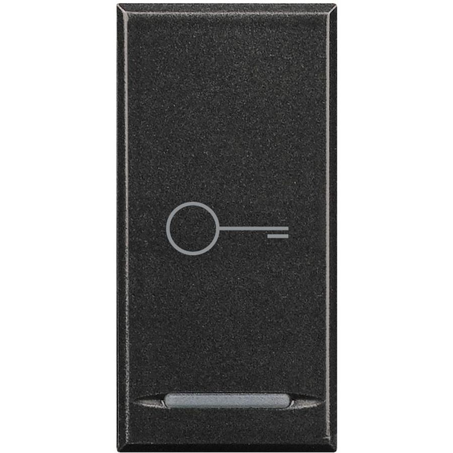 Wipschakelaar antraciet Sleutel 1f 1 module VVE=10