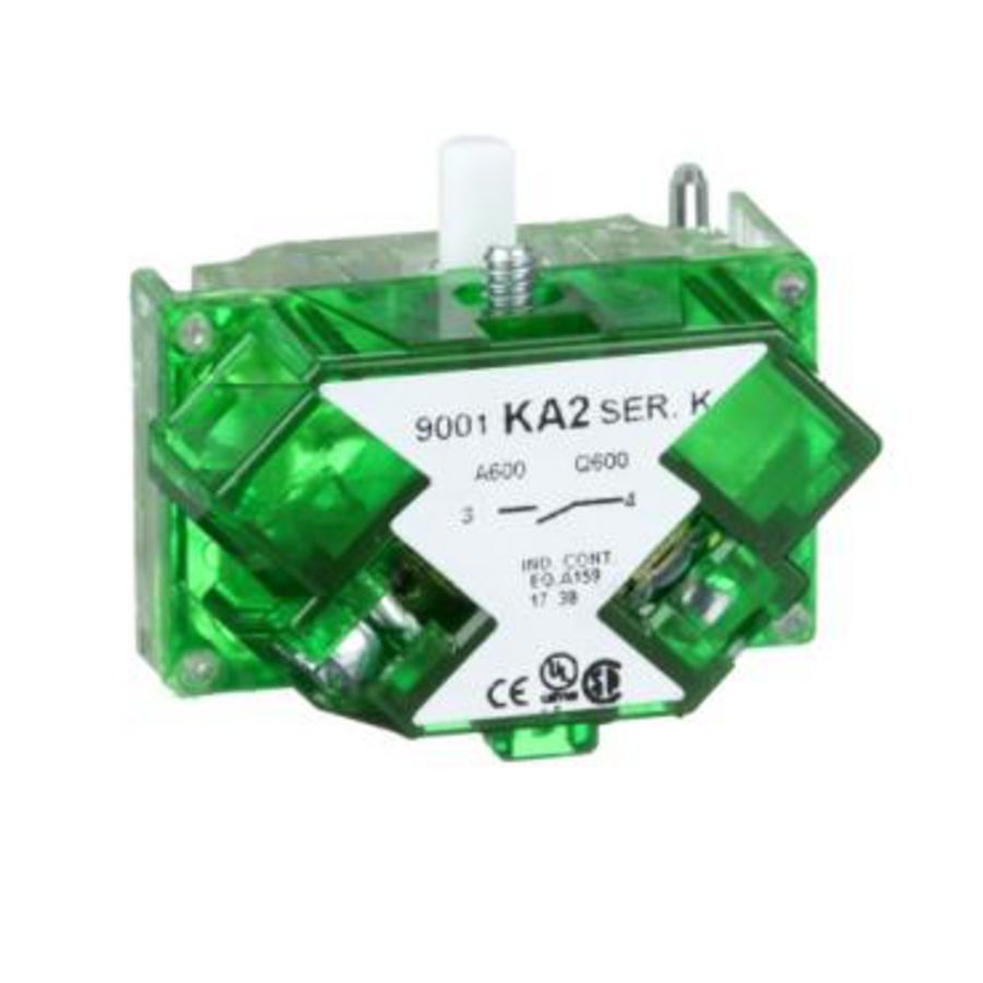 Contactblok beschermde klemmen 1NO Zilverleger Harmony 9001K
