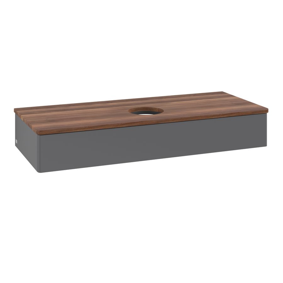 Wastafelonderkast Antao 1200x190x500mm Antr. Matt Lacquer K10012GK