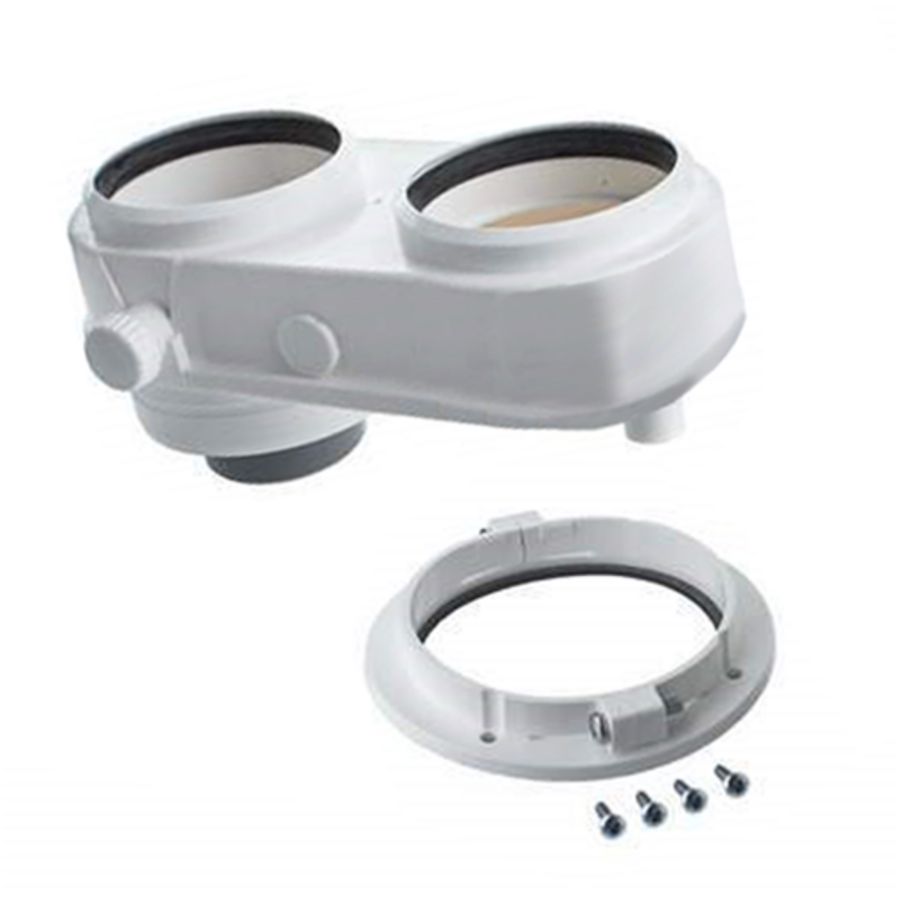 Conc. rookgasadapter 100/60 x 80-80