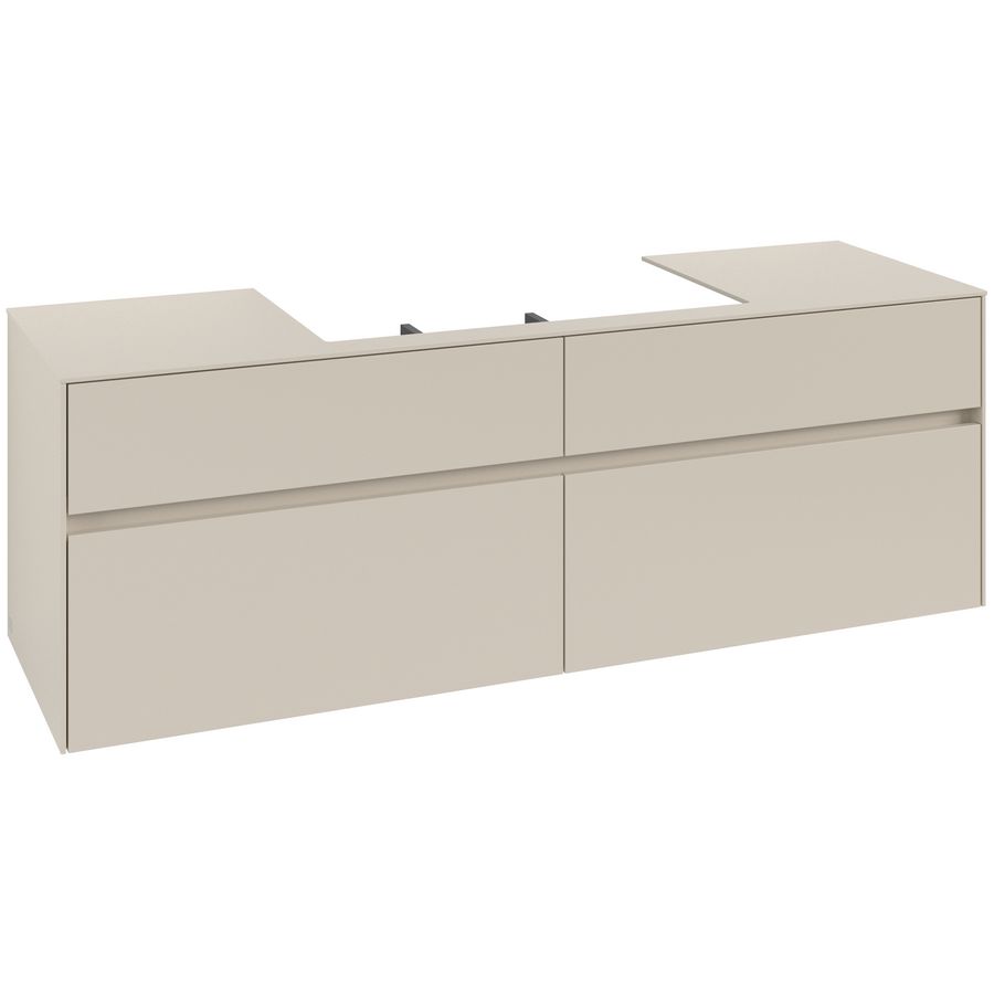 Wastafelonderkast Collaro 1600x548x500mm Cashmere Grey C028B0VN