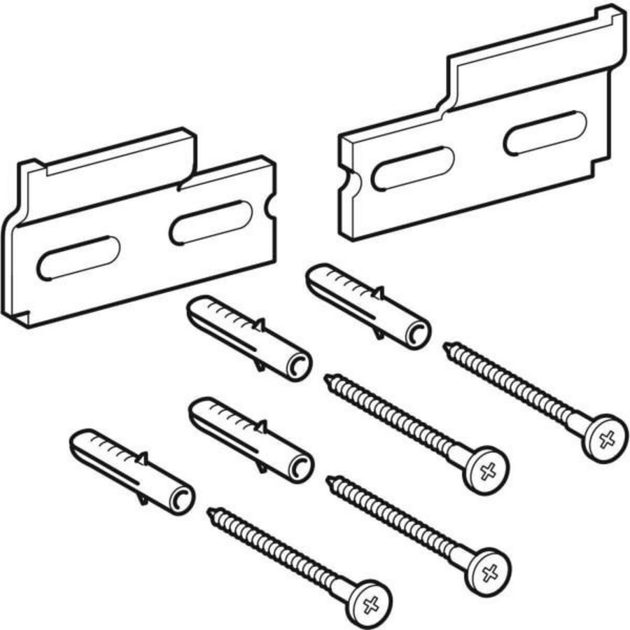 bevestigingsmateriaal voor onderkast voor hoekfontein