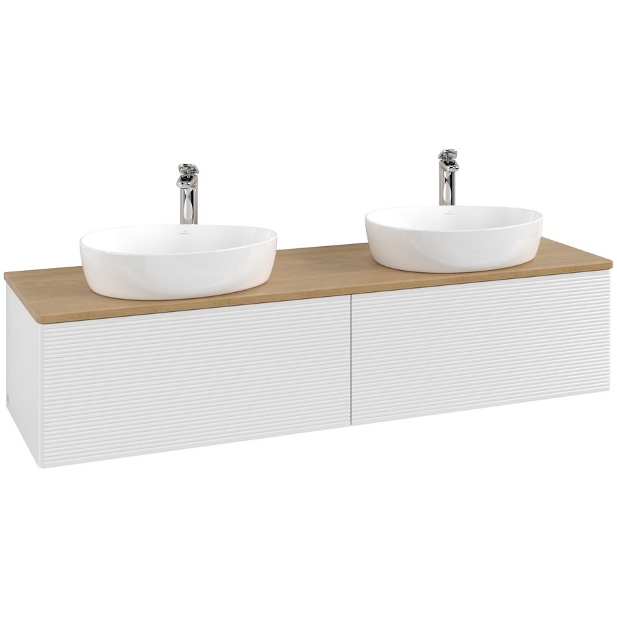 Wastafelonderkast Antao 1600x360x500mm G.White.L K39151GF