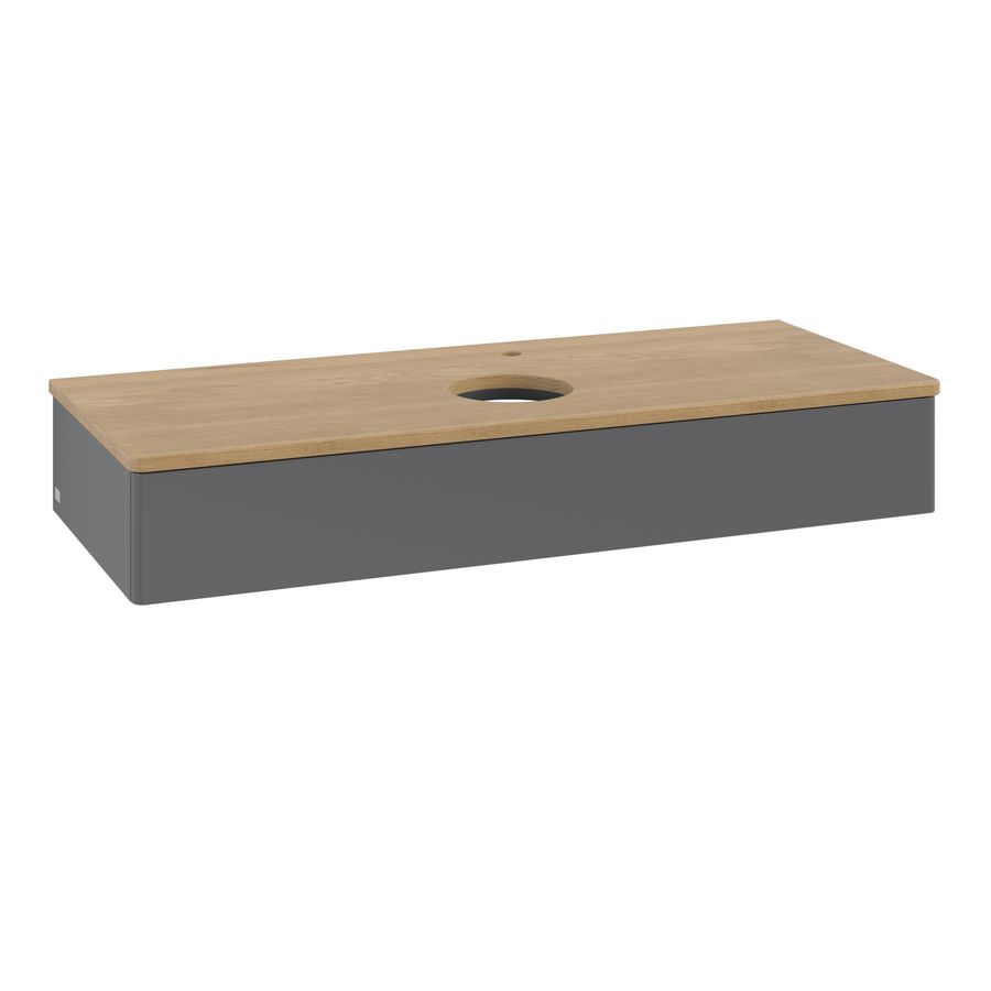 Wastafelonderkast Antao 1200x190x500mm Antr. Matt Lacquer K10051GK