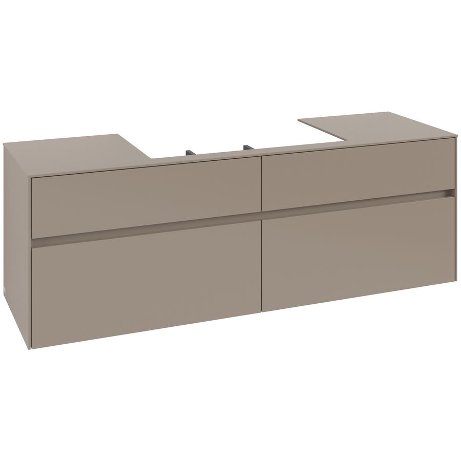 Wastafelonderkast Collaro 1600x548x500mm Taupe C028B0VM