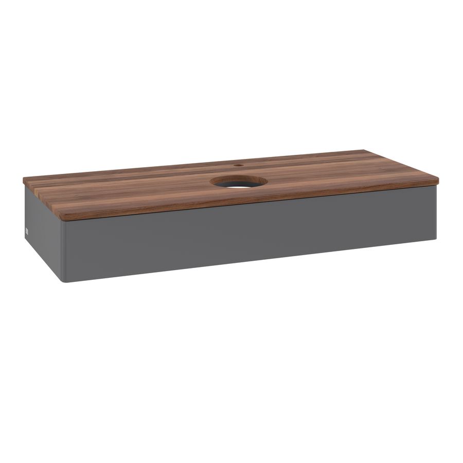 Wastafelonderkast Antao 1200x190x500mm Antr. Matt Lacquer K10052GK