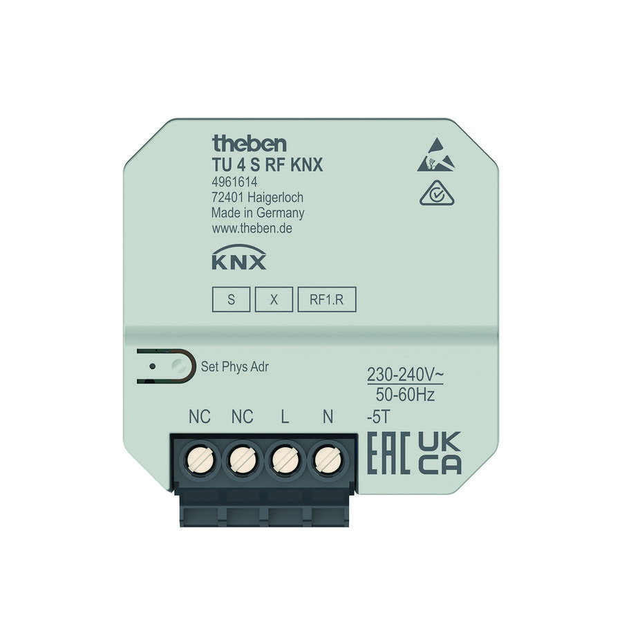 4-voudige RF toetsinterface UP Data Secure KNX