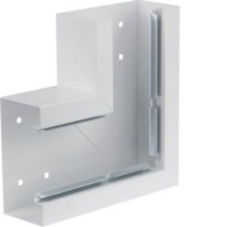 Vlakke hoek staal voor goot BRS 65x130mm lichtgrijs