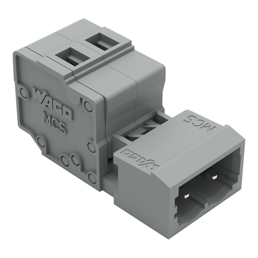 1-draads male steker 2,5mm² grijs 231-602 VVE=100