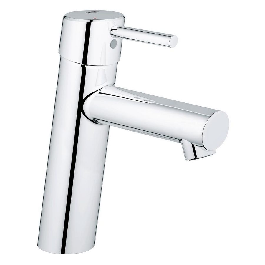 Concetto 1-hendel wastafelmengkraan chroom gladde body spr.133mm