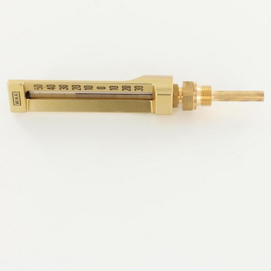Staafthermometer recht 150x36mm G3210 alu. -30°..+50°C insteekl. 63mm 1/2"bt. VVE=10