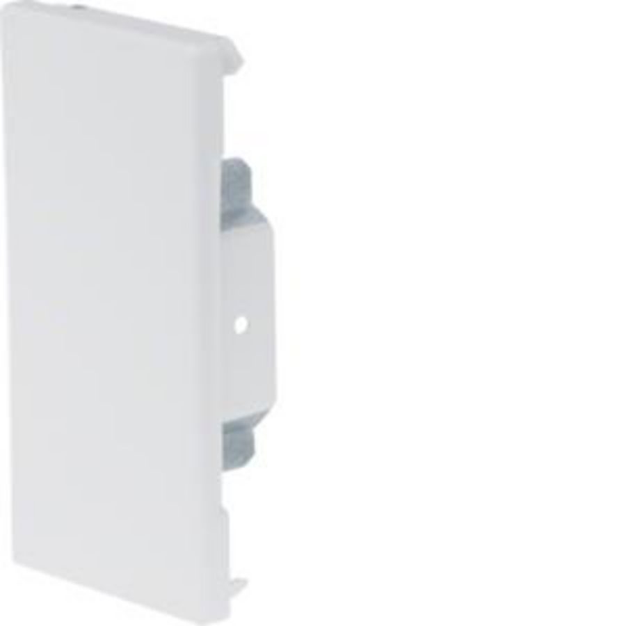 Eindplaat staal voor goot BRS 65x130mm helderwit