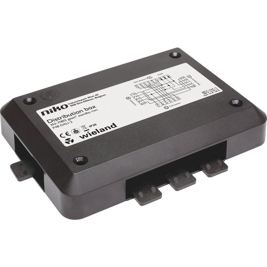 Wieland gesis verdeeldoos, standbyminimalisatie, P48 DALI-2