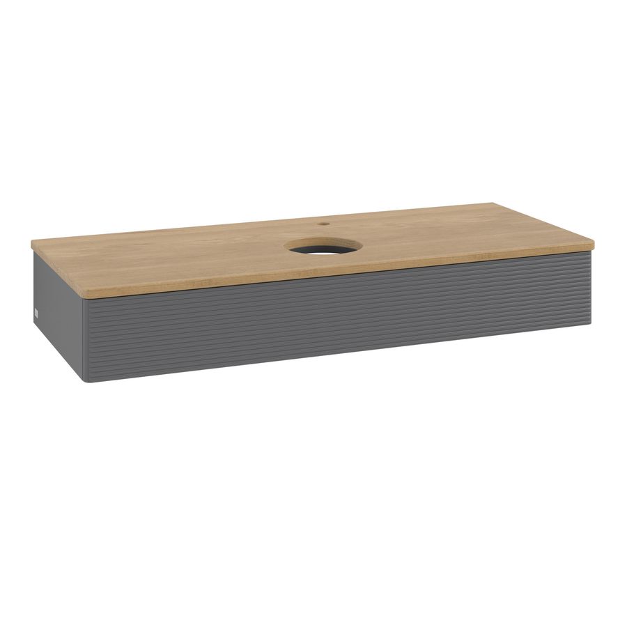 Wastafelonderkast Antao 1200x190x500mm Antr. Matt Lacquer K10151GK