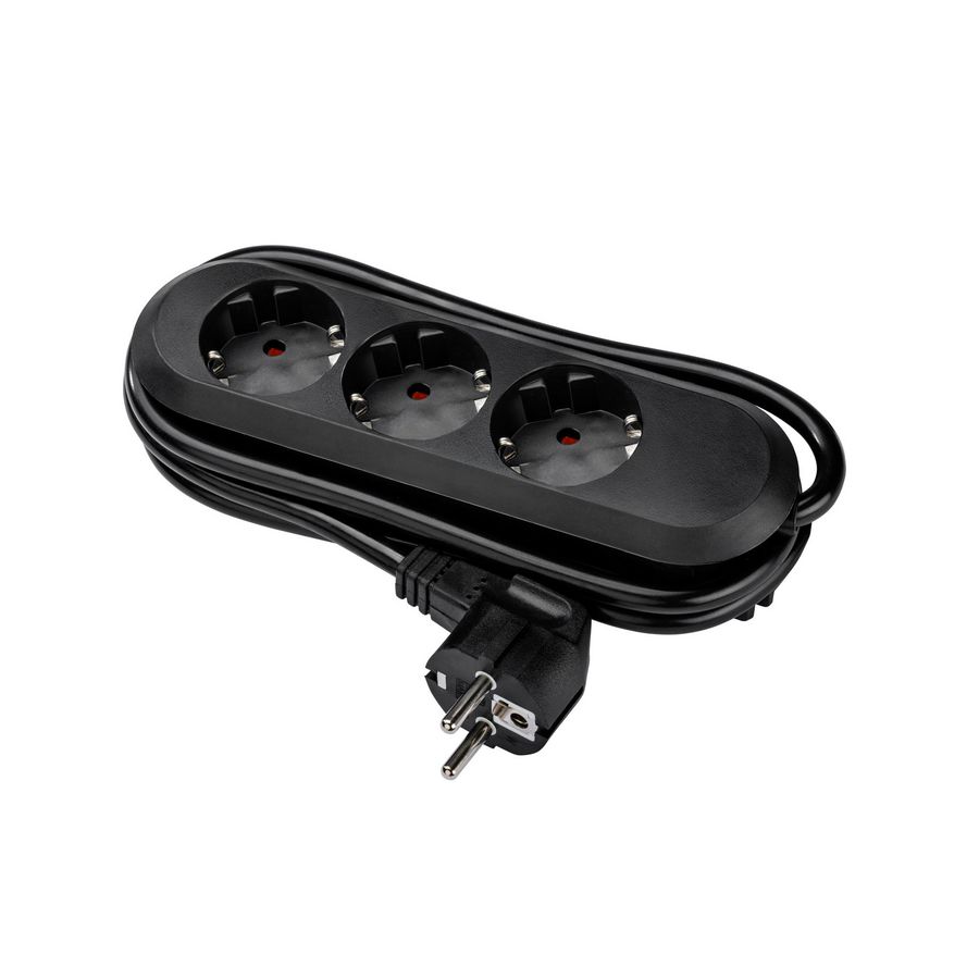 Smart 3x 230V RA 1,5mmet RA stekker zwart