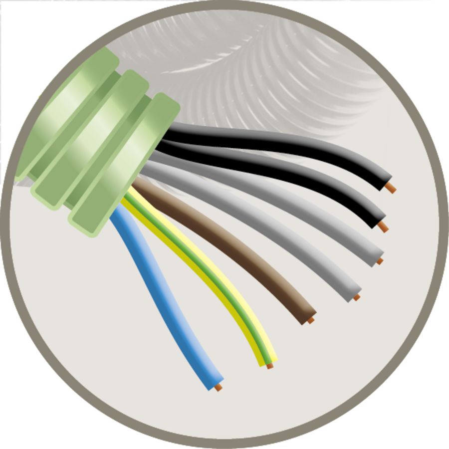 Rol a 100m. Buis Green flex 20mm HO7VZ1-U 7G1,5