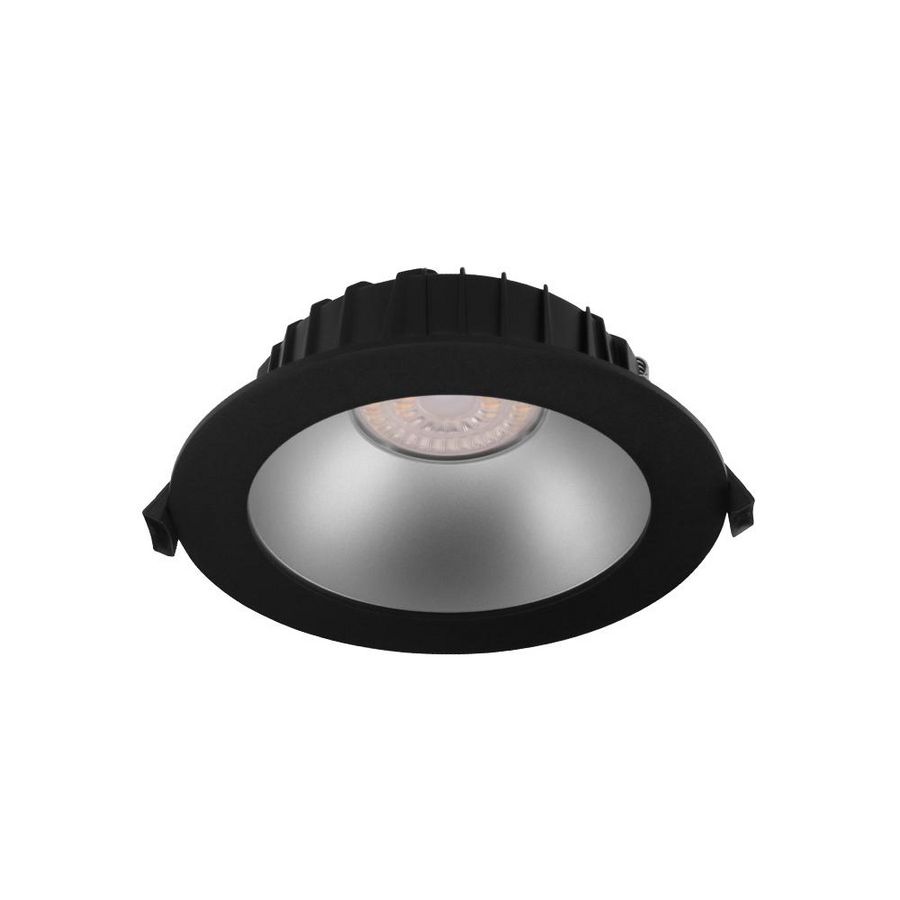 Downlight reflector mat Ø170mm zwart 3-CCT z. voeding