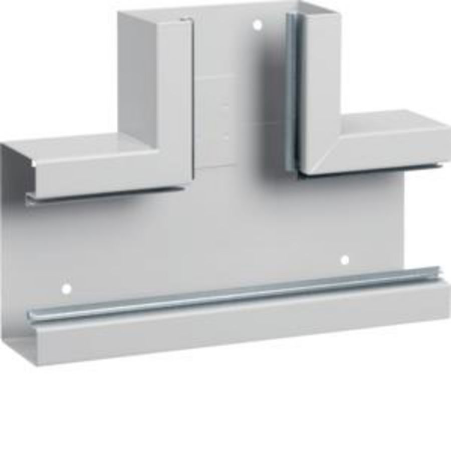 T-stuk staal voor goot BRS 65x130mm lichtgrijs