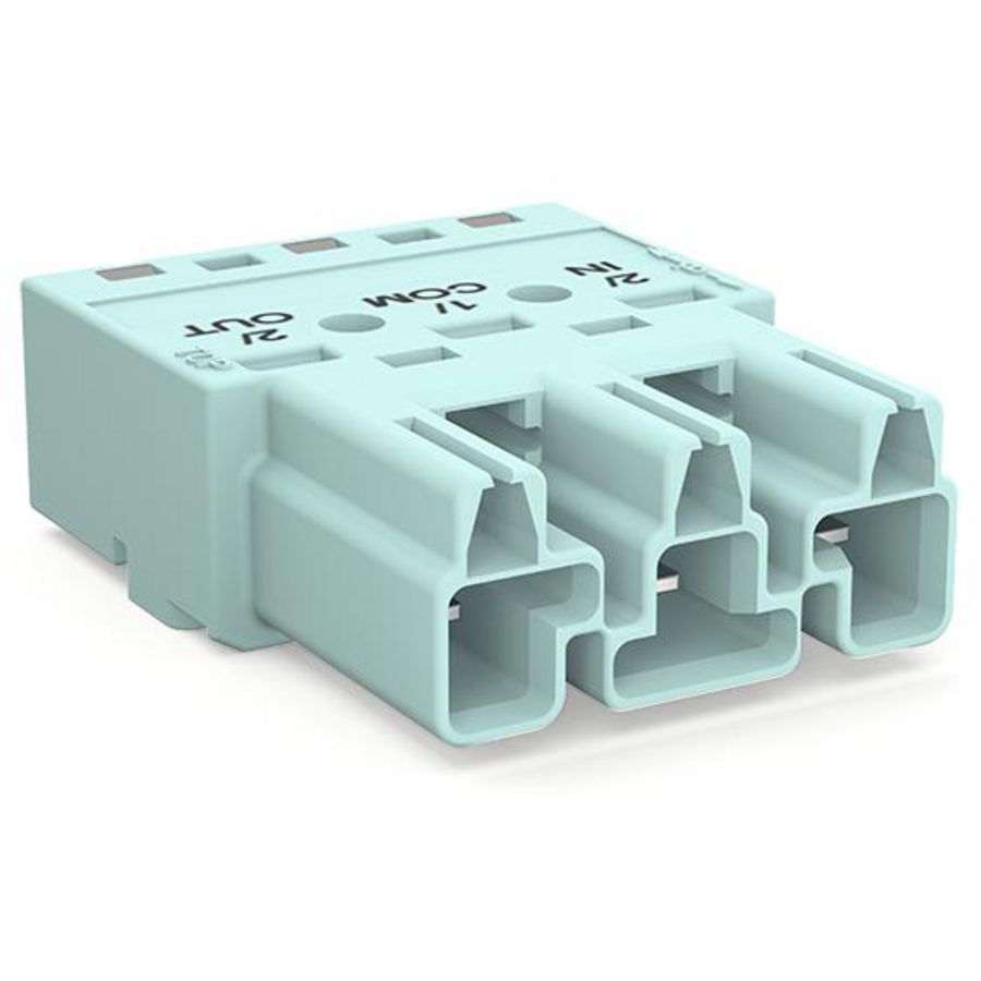 Male 3-polig Cod. B turquoise 770-1253/076-000 VVE=100