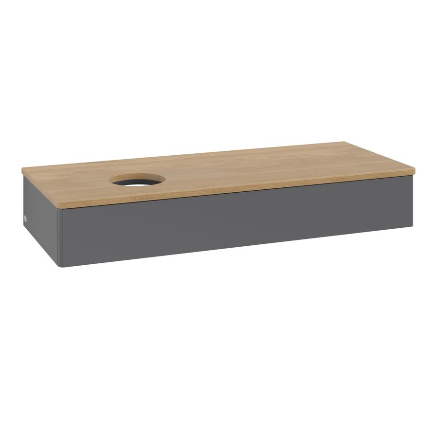 Wastafelonderkast Antao 1200x190x500mm Antr. Matt Lacquer K11011GK