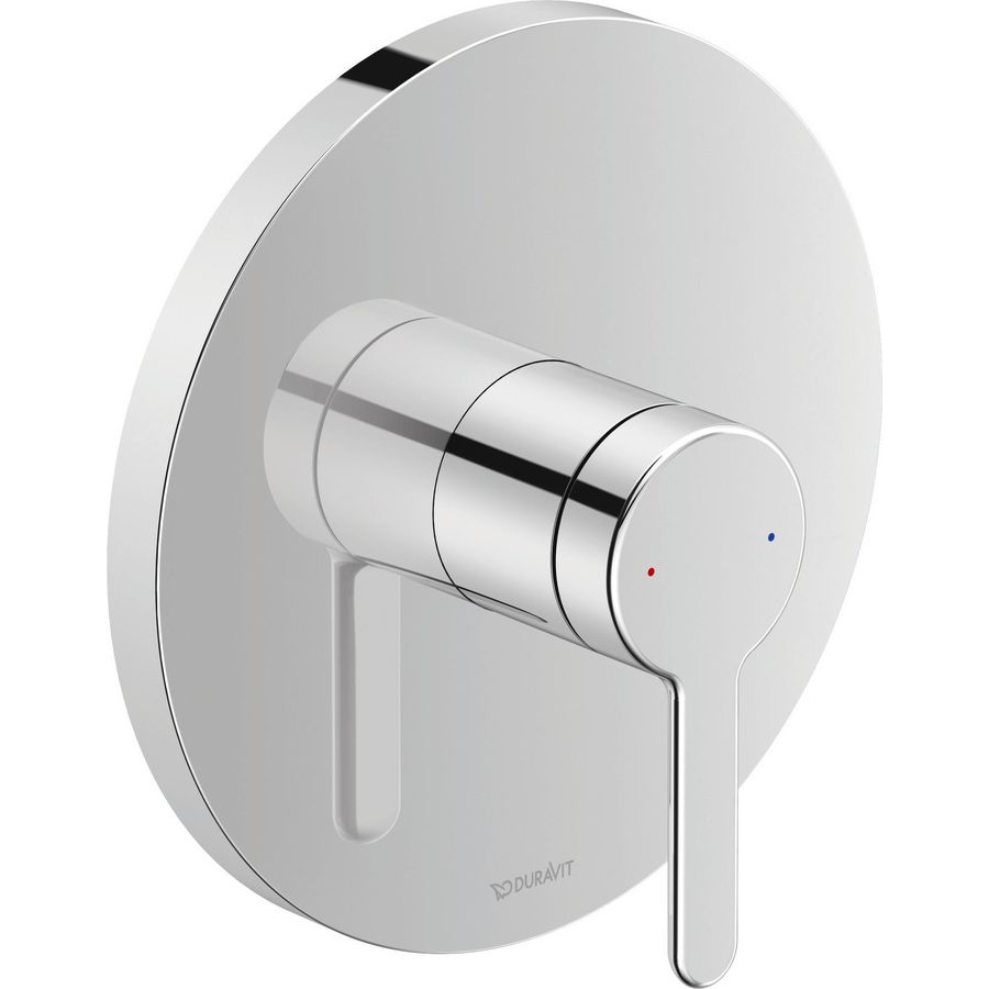 Inbouw eenhendeldouchemengkraan chroom rond C.1 KWC