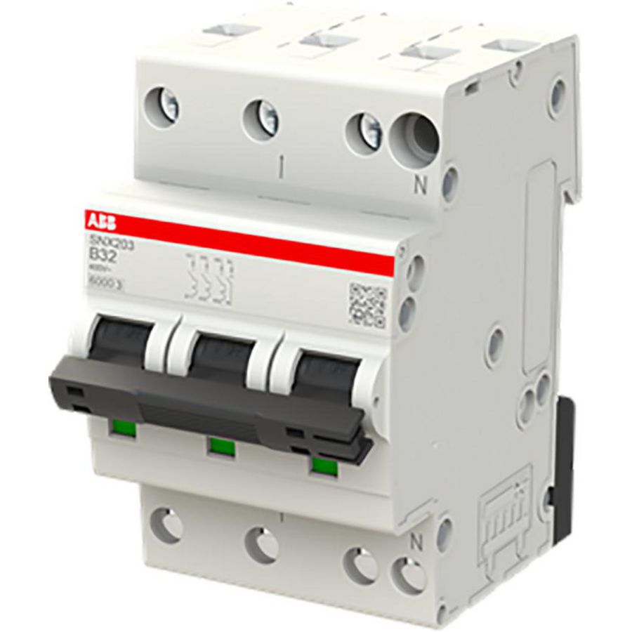 Installatieautomaat 3+NP B-karakteristiek 32A SNX203-B32