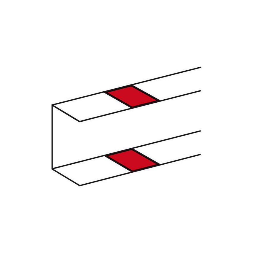 Naadstripwandgoot + plakstrip DLP VVE=20