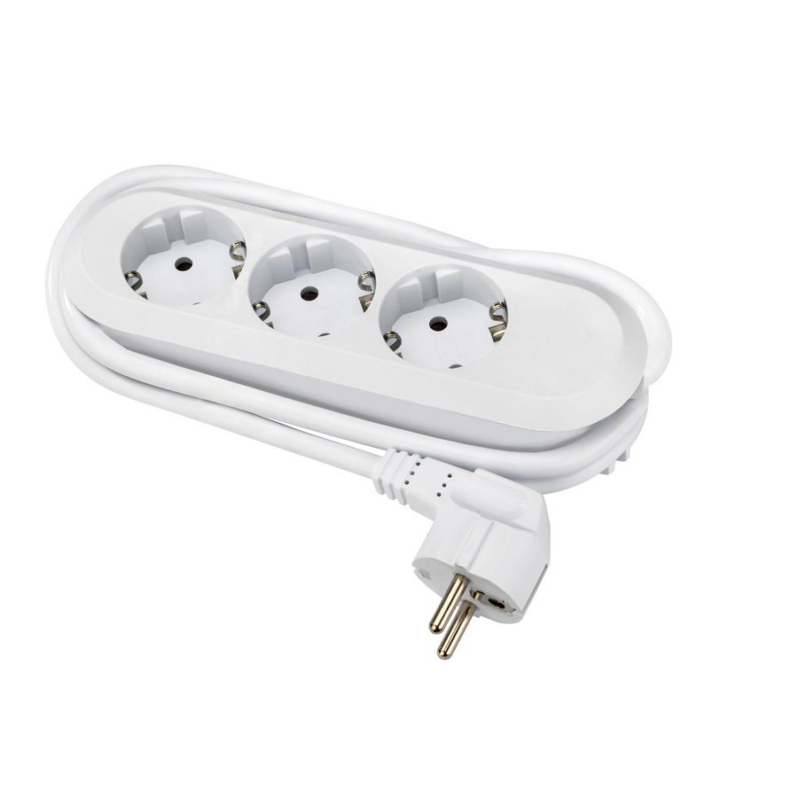 Smart 3x 230V RA 1,5mmet RA stekker wit