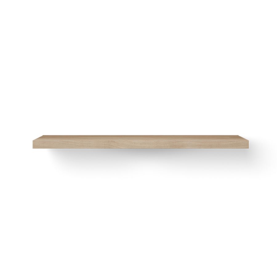 Wooden Base Shelf 160cm oud grs onderbl ophanging gebor RVS
