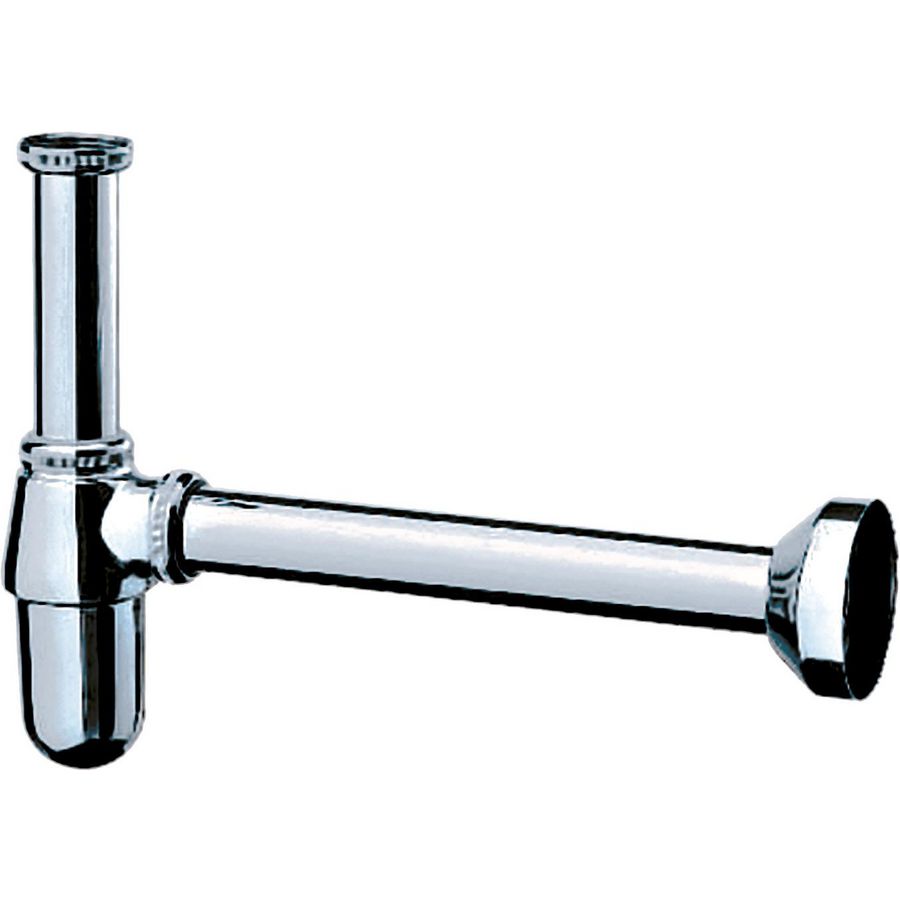 Bekersifon 1.1/4" met 12cm schuifp chroom
