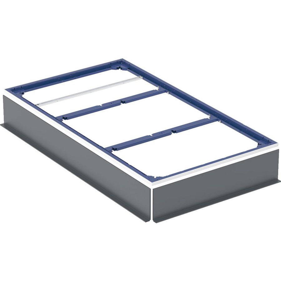 Installatieframes voor douchevloer 150–180cm voor tien steunpoten: 160x90cm