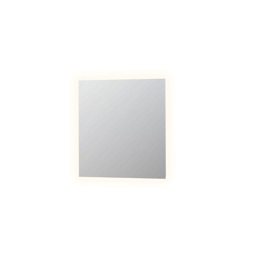 Spiegel SP5 op alu frame indirecte led verlichting rondom en sensorschakelaar 800x800mm alu