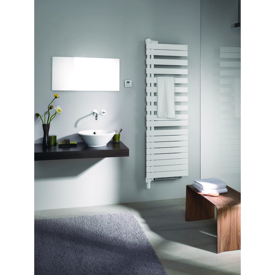 Elek.radiator Roda Twist Spa Air(LS) 970x550mm wit incl. ventilatorkachel 1000W