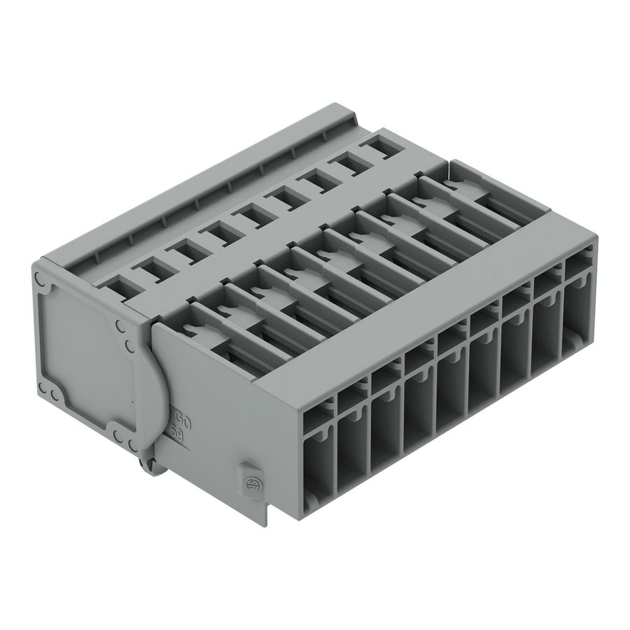 1-draads male steker CAGE CLAMP 4mm² grijs VVE=25