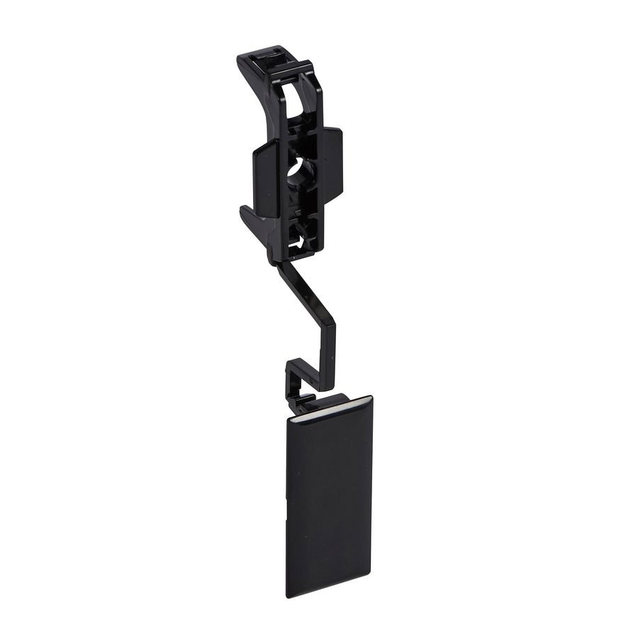 DLP snap-on naadstrip voor dekselbreedte 45mm, zwart.