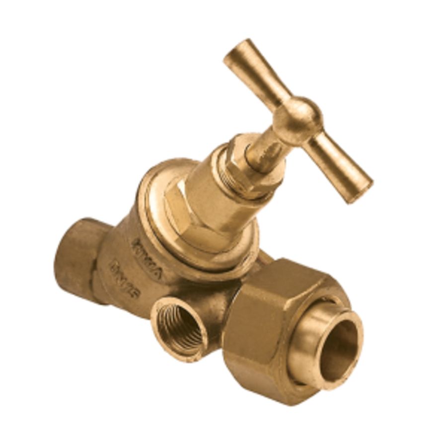 Stopkraan + capillair x koppeling met aftap 12mm