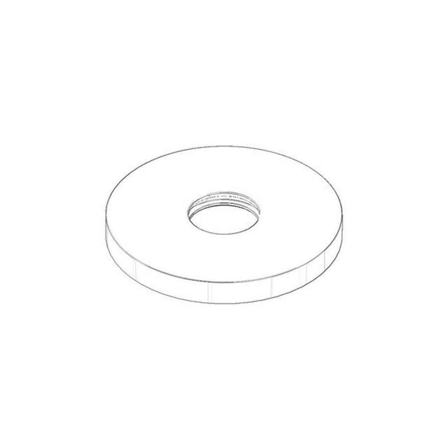 Rozet 135x40,5x15mm Mat Wit