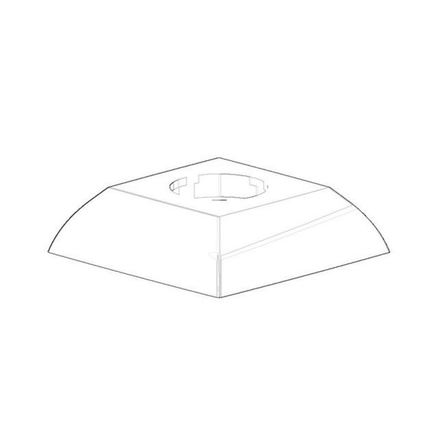 Rozet 55,7x55,7x22mm Champagne (22kt Goud)